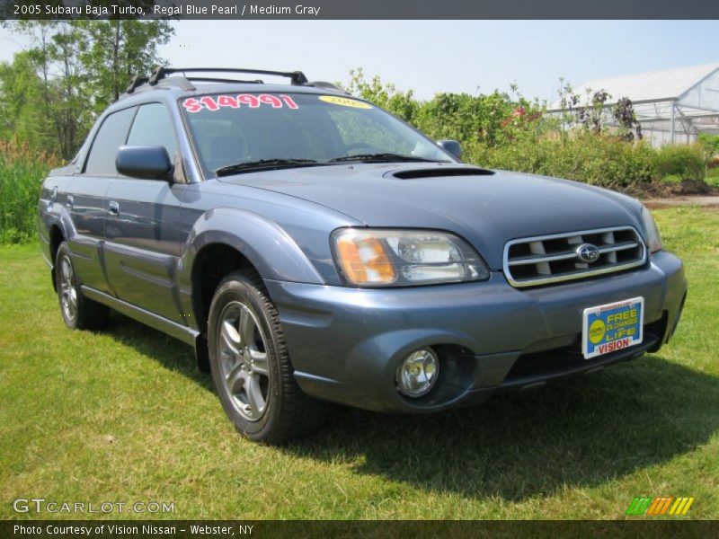 Regal Blue Pearl / Medium Gray 2005 Subaru Baja Turbo