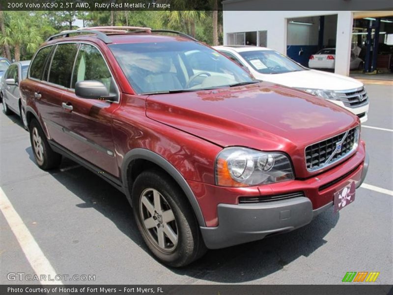 Ruby Red Metallic / Taupe 2006 Volvo XC90 2.5T AWD