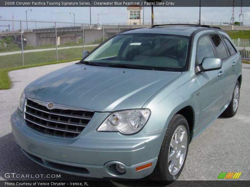 Clearwater Blue Pearlcoat / Pastel Slate Gray 2008 Chrysler Pacifica Touring Signature Series