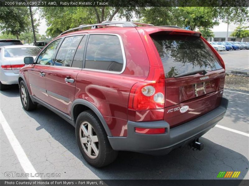 Ruby Red Metallic / Taupe 2006 Volvo XC90 2.5T AWD