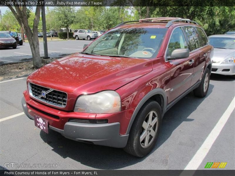 Ruby Red Metallic / Taupe 2006 Volvo XC90 2.5T AWD