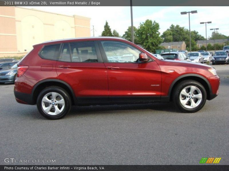  2011 X3 xDrive 28i Vermillion Red Metallic