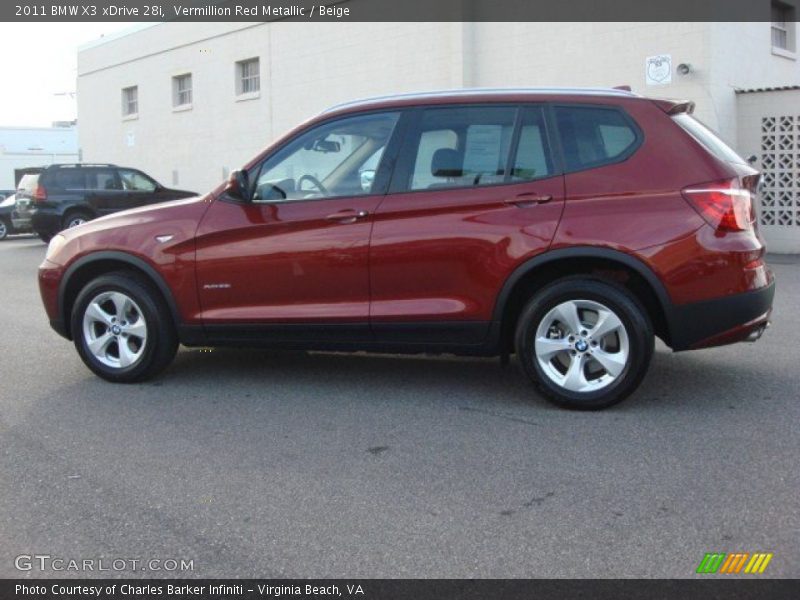  2011 X3 xDrive 28i Vermillion Red Metallic