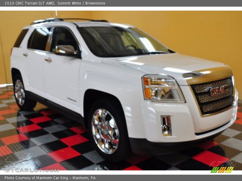 Summit White / Brownstone 2010 GMC Terrain SLT AWD
