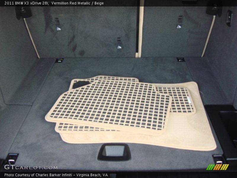 Vermillion Red Metallic / Beige 2011 BMW X3 xDrive 28i