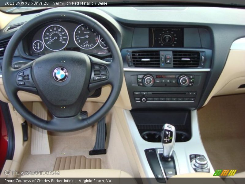 Dashboard of 2011 X3 xDrive 28i