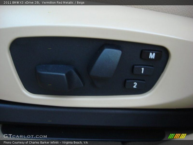 Controls of 2011 X3 xDrive 28i