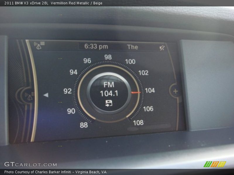 Vermillion Red Metallic / Beige 2011 BMW X3 xDrive 28i