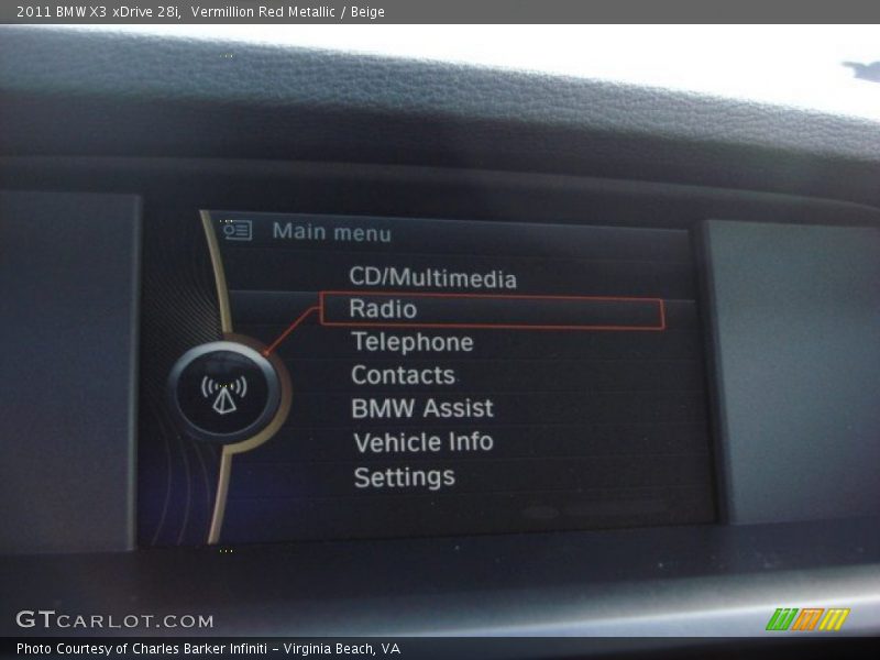 Vermillion Red Metallic / Beige 2011 BMW X3 xDrive 28i