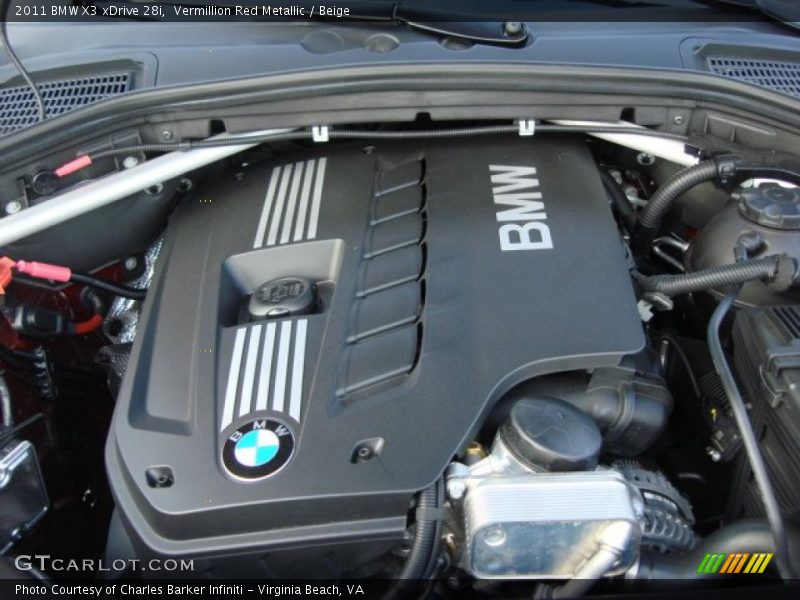  2011 X3 xDrive 28i Engine - 3.0 Liter DOHC 24-Valve VVT Inline 6 Cylinder