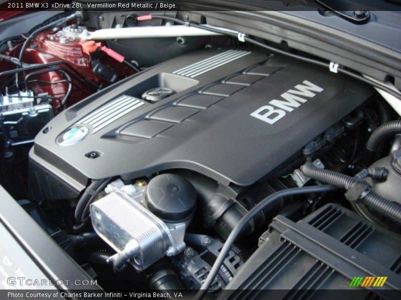  2011 X3 xDrive 28i Engine - 3.0 Liter DOHC 24-Valve VVT Inline 6 Cylinder