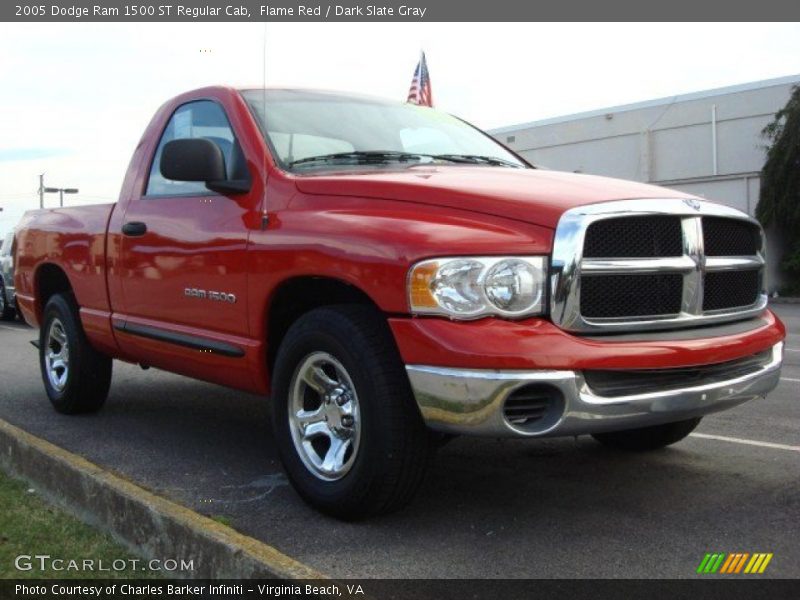 Flame Red / Dark Slate Gray 2005 Dodge Ram 1500 ST Regular Cab