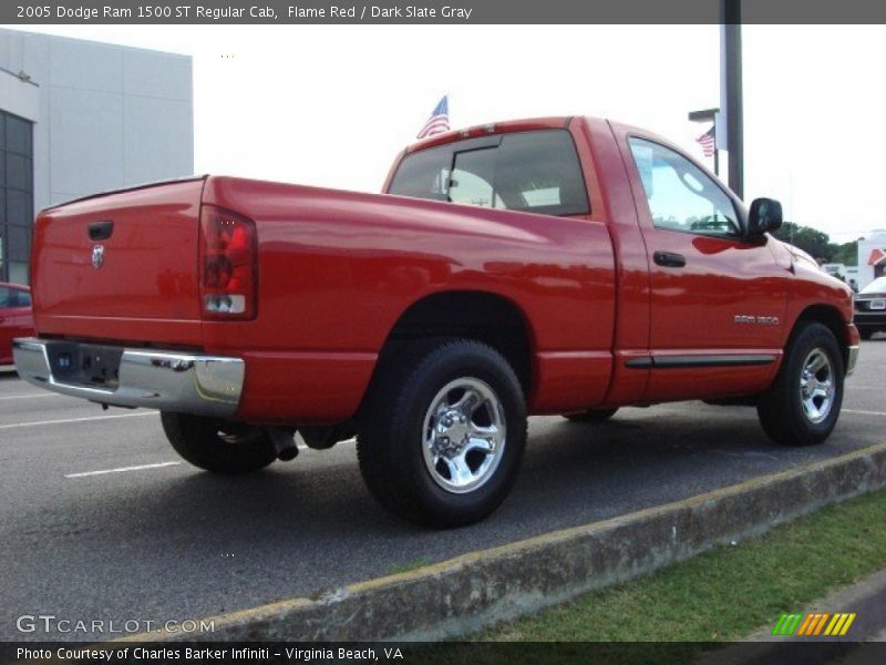 Flame Red / Dark Slate Gray 2005 Dodge Ram 1500 ST Regular Cab