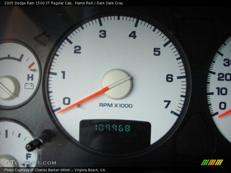 Flame Red / Dark Slate Gray 2005 Dodge Ram 1500 ST Regular Cab