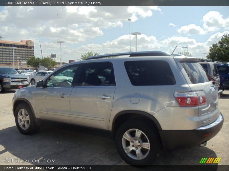 Liquid Silver Metallic / Ebony 2008 GMC Acadia SLT AWD