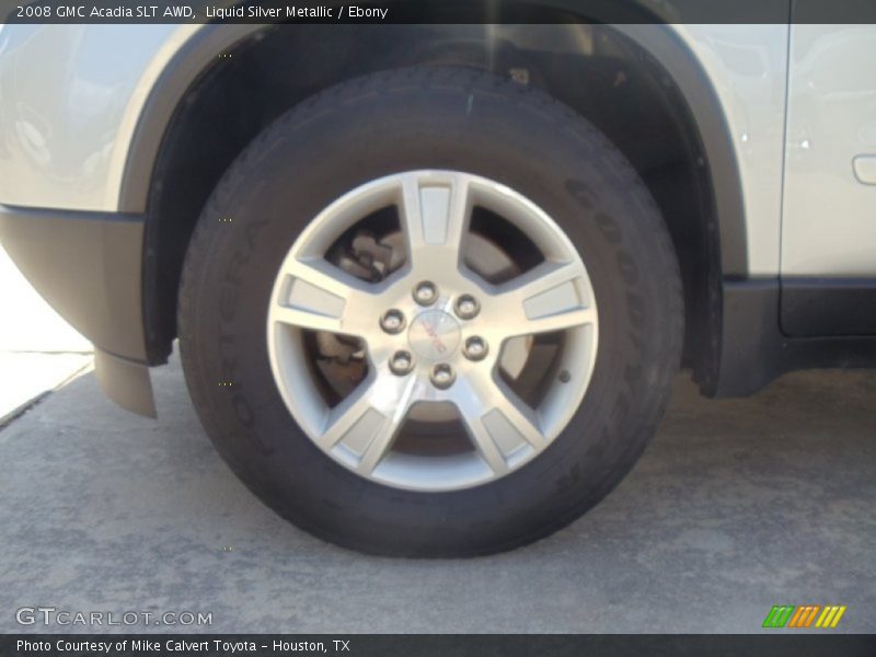 Liquid Silver Metallic / Ebony 2008 GMC Acadia SLT AWD