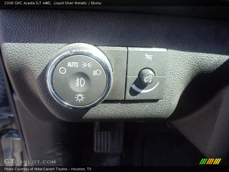 Liquid Silver Metallic / Ebony 2008 GMC Acadia SLT AWD