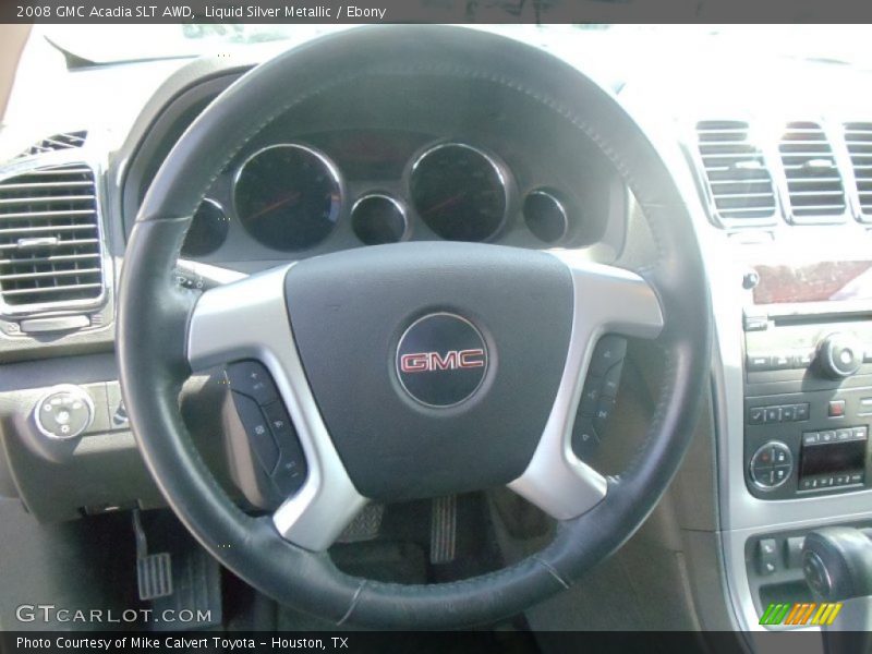 Liquid Silver Metallic / Ebony 2008 GMC Acadia SLT AWD