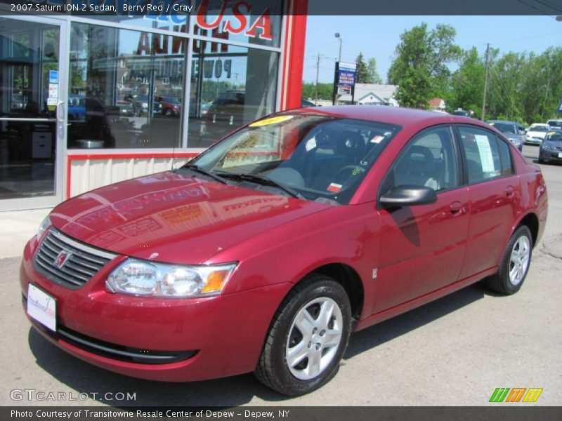 Berry Red / Gray 2007 Saturn ION 2 Sedan