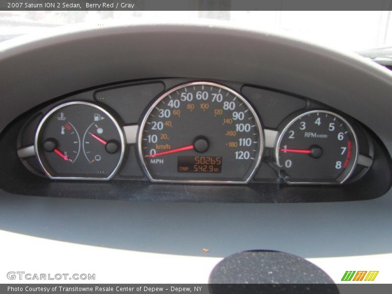 Berry Red / Gray 2007 Saturn ION 2 Sedan