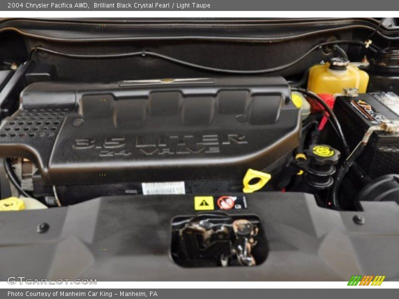 Brilliant Black Crystal Pearl / Light Taupe 2004 Chrysler Pacifica AWD