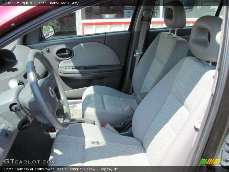 Berry Red / Gray 2007 Saturn ION 2 Sedan