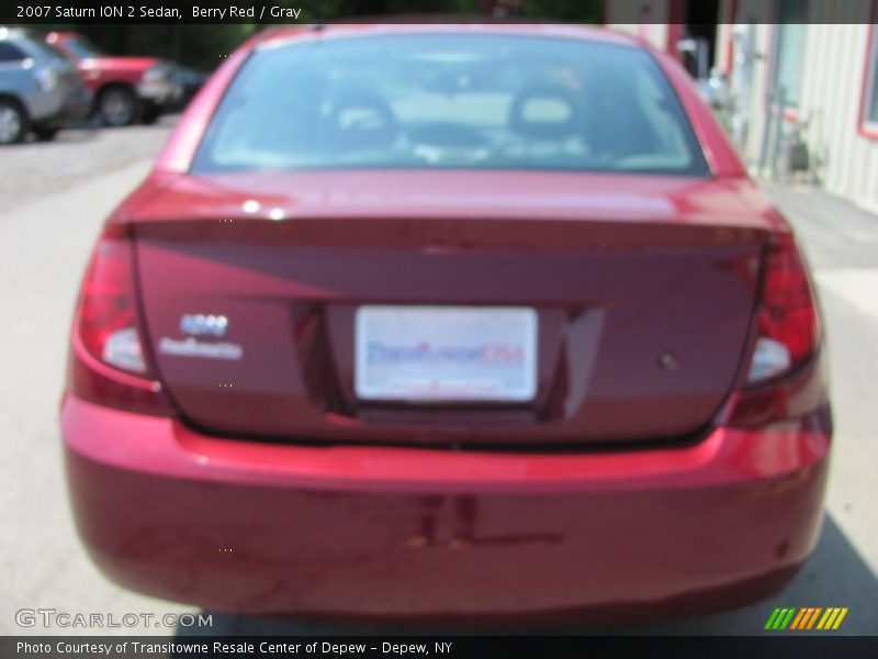 Berry Red / Gray 2007 Saturn ION 2 Sedan