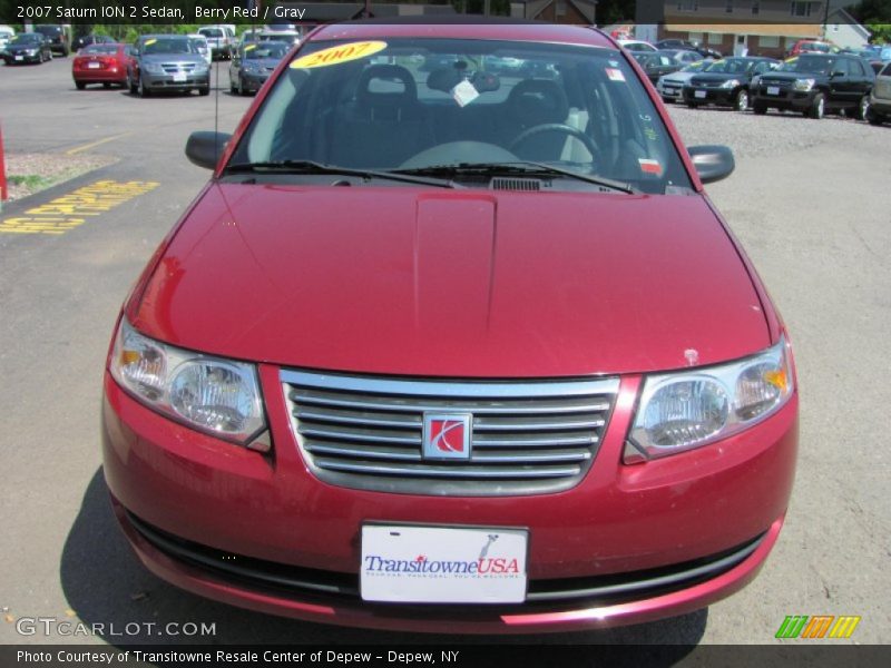 Berry Red / Gray 2007 Saturn ION 2 Sedan