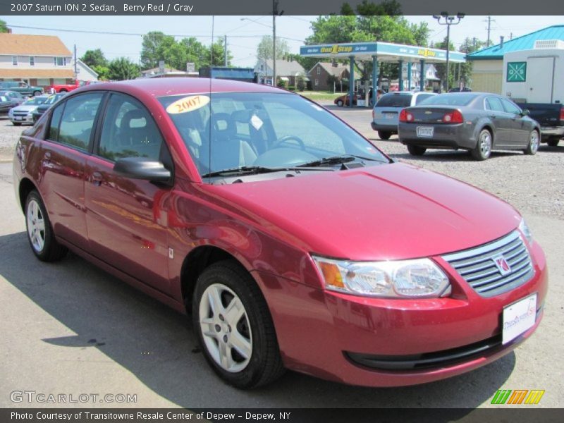 Berry Red / Gray 2007 Saturn ION 2 Sedan