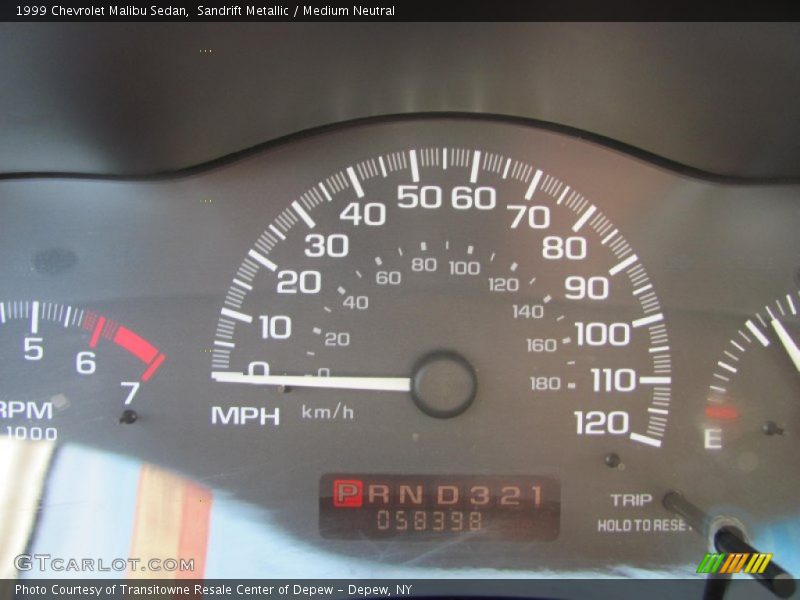 Sandrift Metallic / Medium Neutral 1999 Chevrolet Malibu Sedan