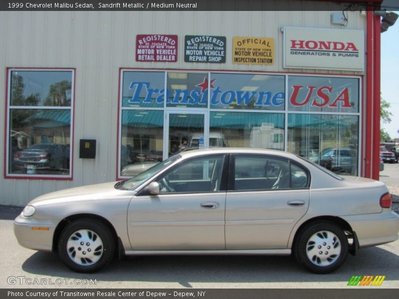 Sandrift Metallic / Medium Neutral 1999 Chevrolet Malibu Sedan