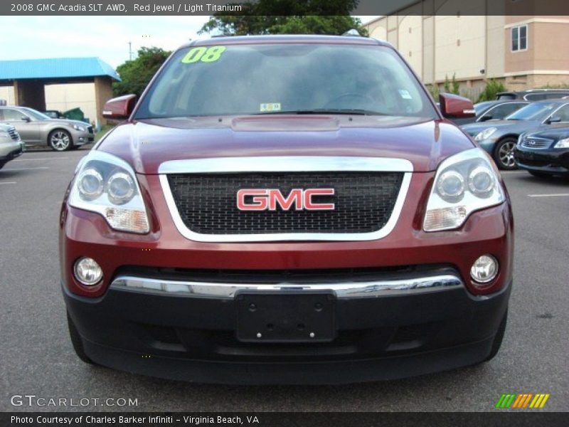 Red Jewel / Light Titanium 2008 GMC Acadia SLT AWD