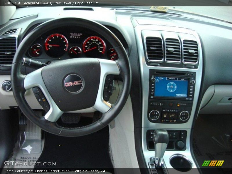 Red Jewel / Light Titanium 2008 GMC Acadia SLT AWD