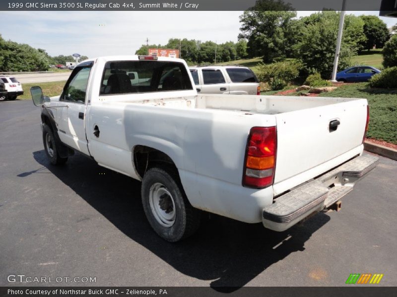 Summit White / Gray 1999 GMC Sierra 3500 SL Regular Cab 4x4