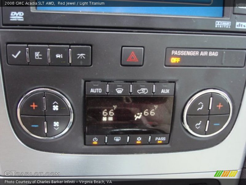 Red Jewel / Light Titanium 2008 GMC Acadia SLT AWD