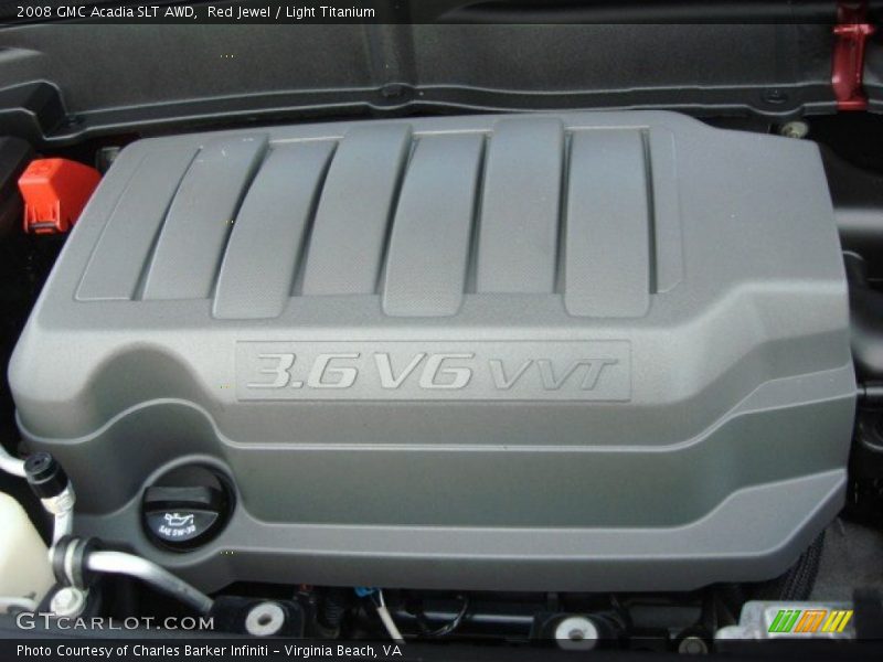 Red Jewel / Light Titanium 2008 GMC Acadia SLT AWD