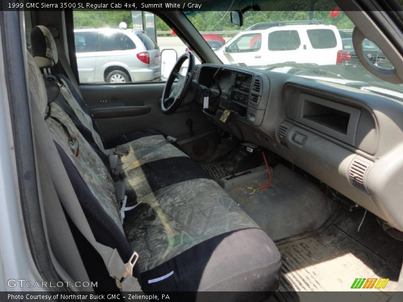 Summit White / Gray 1999 GMC Sierra 3500 SL Regular Cab 4x4