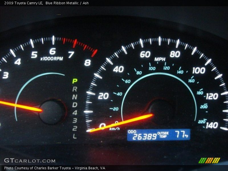 Blue Ribbon Metallic / Ash 2009 Toyota Camry LE