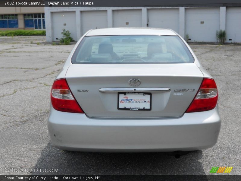 Desert Sand Mica / Taupe 2002 Toyota Camry LE