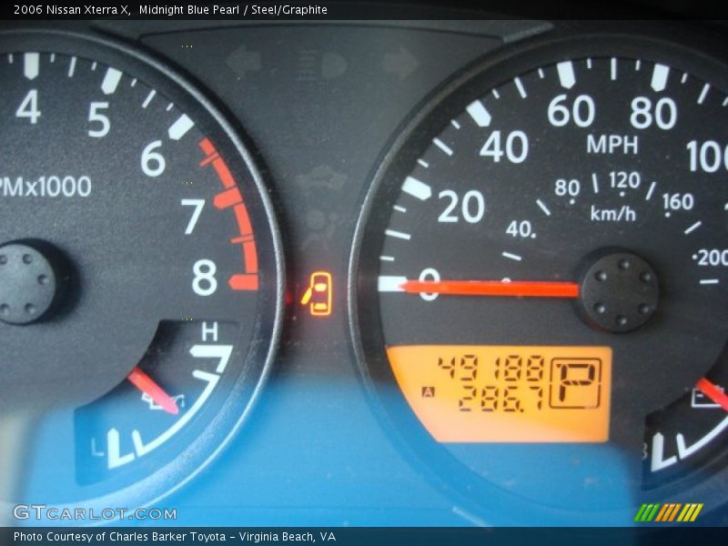 Midnight Blue Pearl / Steel/Graphite 2006 Nissan Xterra X