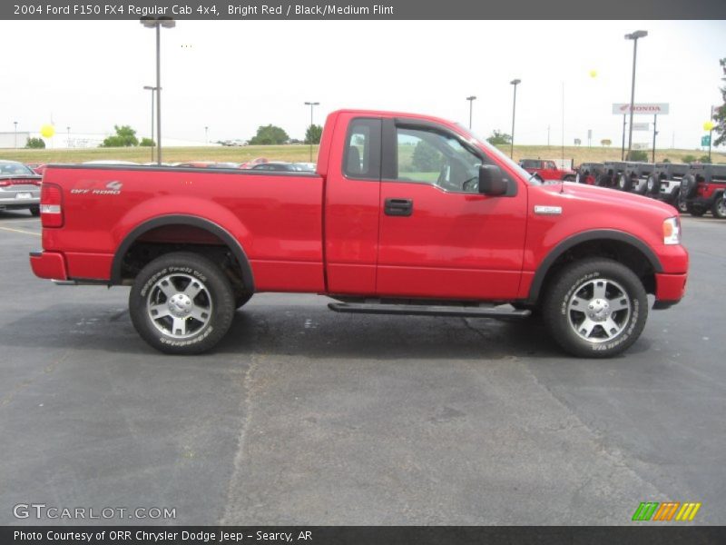 Bright Red / Black/Medium Flint 2004 Ford F150 FX4 Regular Cab 4x4