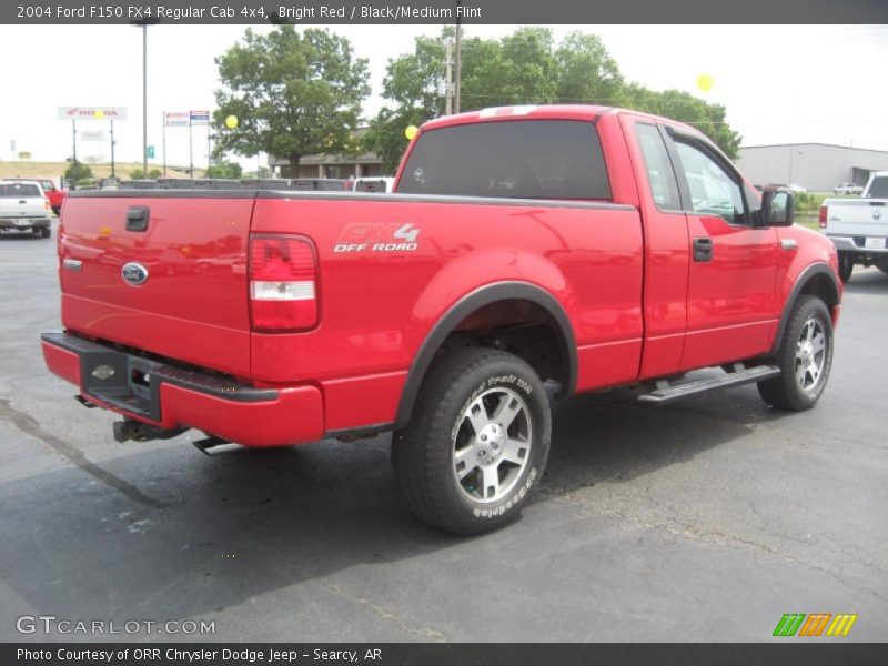 Bright Red / Black/Medium Flint 2004 Ford F150 FX4 Regular Cab 4x4