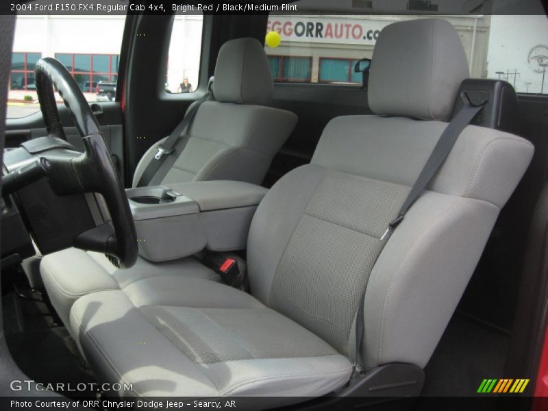 Bright Red / Black/Medium Flint 2004 Ford F150 FX4 Regular Cab 4x4