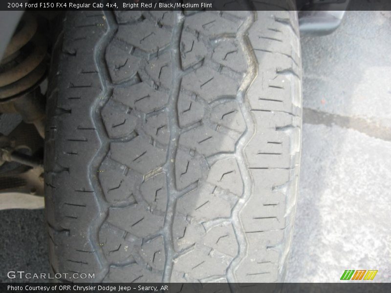 Bright Red / Black/Medium Flint 2004 Ford F150 FX4 Regular Cab 4x4