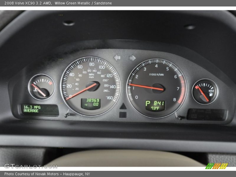 Willow Green Metallic / Sandstone 2008 Volvo XC90 3.2 AWD