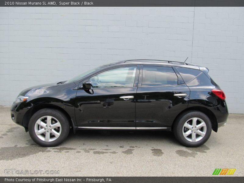Super Black / Black 2010 Nissan Murano SL AWD