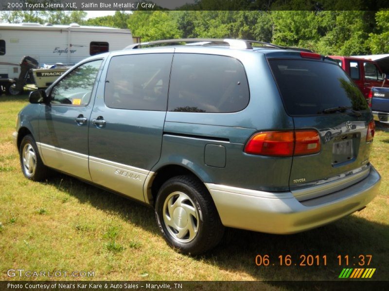 Sailfin Blue Metallic / Gray 2000 Toyota Sienna XLE