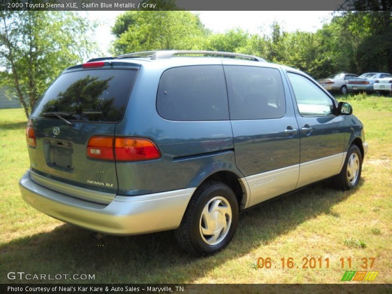 Sailfin Blue Metallic / Gray 2000 Toyota Sienna XLE