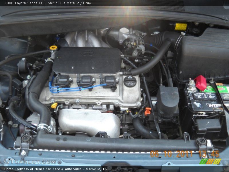 Sailfin Blue Metallic / Gray 2000 Toyota Sienna XLE