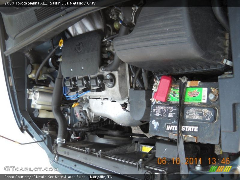 Sailfin Blue Metallic / Gray 2000 Toyota Sienna XLE